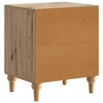 vidaXL Cabinet de chevet 2 pc Chêne artisanal 43 x 34 5 x 50 cm