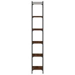 vidaXL Bibliothèque 6 niveaux chêne marron 40x30x188cm bois ingénierie