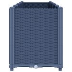 vidaXL Jardinière bleu gris 160x40x53 cm PP