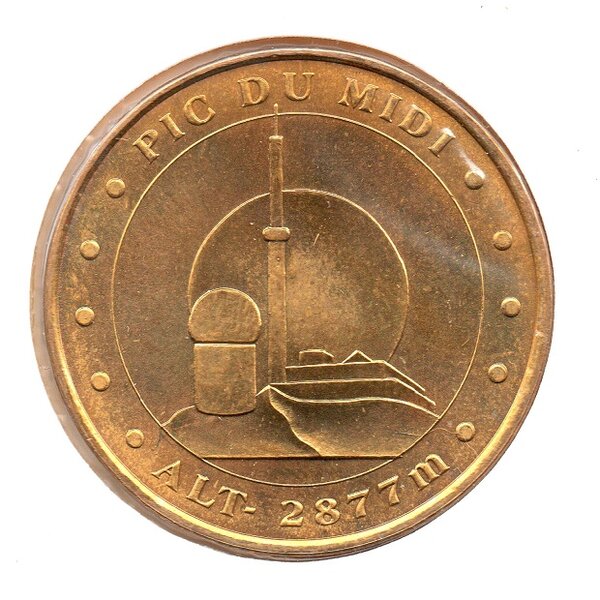 Mini médaille monnaie de paris 2007 - pic du midi