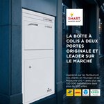 Boîte à colis Large Blanc 2 portes Acier galvanisé SMART PARCEL BOX™