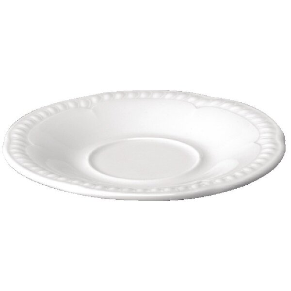 Soucoupe blanche buckingham churchill - lot de 24 -  - porcelaine