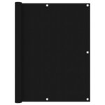 vidaXL Écran de balcon Noir 120x400 cm Tissu Oxford