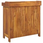 vidaXL Armoire de jardin Marron 78 x 36 5 x 78 cm Bois d'Acacia Massif
