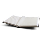 Classeur à bandes pour timbres 64 pages blanches. Couleur - Noir