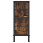 vidaXL Étagère Chêne fumé 82 x 32 x 79 cm Bois d'ingénierie