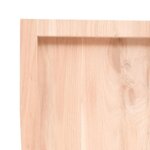 vidaXL Étagère murale 120x50x(2-6) cm bois de chêne massif non traité