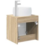 vidaXL Vanité de lavabo mural Chêne Sonoma 49 5 x 44 5 x 66 cm