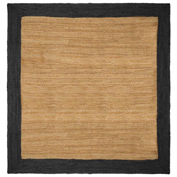 vidaXL Tapis de surface Gris foncé 240 x 240 cm Jute