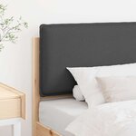 vidaXL Tête de lit capitonnée Gris Naturel et Foncé 80 cm Pin massif