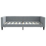 vidaXL Lit de repos sans matelas gris clair 90x190 cm tissu