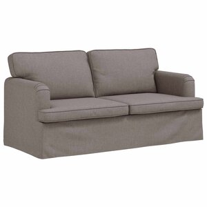 vidaXL Canapé Taupe 162 x 80 x 85 cm tissu
