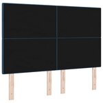 vidaXL Tête de lit avec tête de lit Bleu 144 cm Cuir synthétique