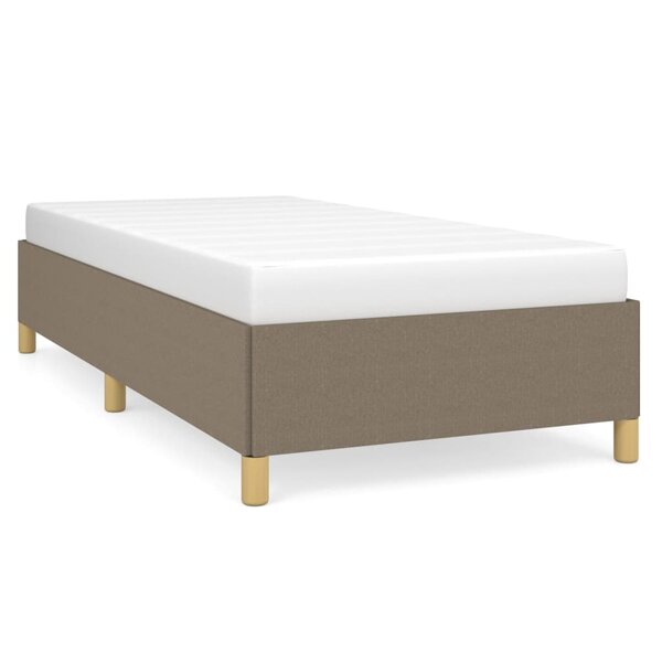 vidaXL Cadre de lit Taupe 90x190 cm Tissu