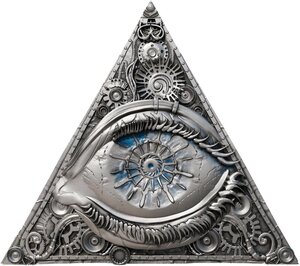 Pièce de monnaie en Argent 2000 Francs g 62.2 (2 oz) Millésime 2025 Conspiracy DIGITIZED EYE OF PROVIDENCE (PRÉCOMMANDE)