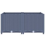 vidaXL Lit surélevé 80x80x38 cm Polypropylène