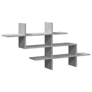 vidaXL Étagère murale gris béton 124 5x18x60 5 cm bois d'ingénierie