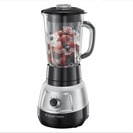 Russell Hobbs 25710-56 Blender en Verre 1,5L Velocity, Puissant, 2 vitesses réglables, Fonction pulse