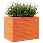 vidaXL Jardinière cire marron 90x60x68 5 cm bois de pin massif