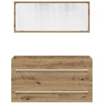 vidaXL Ensemble de meubles salle de bain 2 Pièces bois d'ingénierie