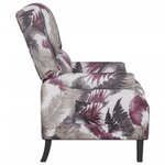 vidaXL Fauteuil inclinable Motif à fleurs Tissu
