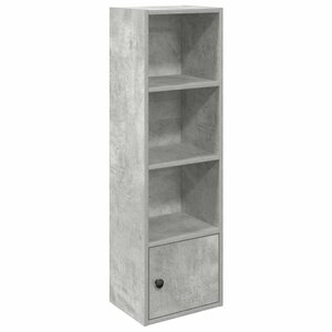 vidaXL Bibliothèque gris béton 31x24x102 cm bois d'ingénierie