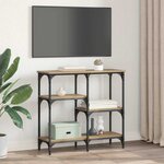 vidaXL Table console Chêne artisanal 80 x 29 x 75 cm Bois d'ingénierie