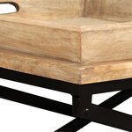 vidaXL Table basse Bois de manguier massif 110x55x42 cm