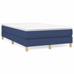 vidaXL Cadre de lit Bleu 120 x 200 cm Tissu