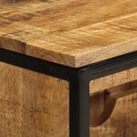 vidaXL Casier à vin pour 9 bouteilles bois massif de manguier