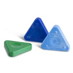 PRIMO 077TRI30 Triangles a la cire pour frottage, extremement durables, super résistants, en pot a 30 pieces, 10 couleurs differénte