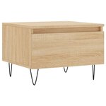 vidaXL Table basse chêne sonoma 50x46x35 cm bois d'ingénierie