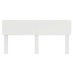 vidaXL Tête de lit avec tête de lit Blanc 180 cm Bois d'ingénierie