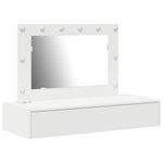 vidaXL Table de Toilette Blanc 100 x 40 x 70 cm Bois d'ingénierie