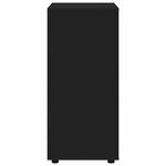 vidaXL Armoires de rangement 2 Pièces Noir 60 x 48 x 105 cm