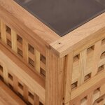 vidaXL Tables de chevet 2 Pièces 34x34x34 cm Bois massif de noyer