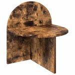 vidaXL Table de chevet 2 pc Chêne fumé 40 x 35 5 x 45 5 cm