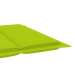 vidaXL Chaise longue de jardin avec coussin Bois d'acacia solide