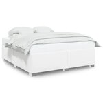 vidaXL Cadre de lit sans matelas blanc 200x200 cm similicuir