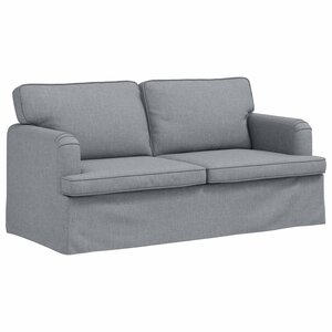 vidaXL Canapé Gris clair 142 x 80 x 85 cm tissu