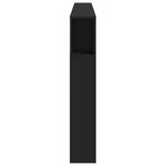 vidaXL Tête de lit à LED noir 220x18 5x103 5 cm bois d'ingénierie