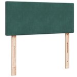 vidaXL Sommier à lattes de lit avec matelas vert foncé 120x190 cm