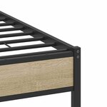 vidaXL Cadre de lit sans matelas chêne sonoma 120x190 cm