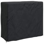vidaXL Housse de meubles d'extérieur Noir 122 x 61 x 106 cm Tissu 210D