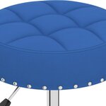 vidaXL Chaises pivotantes à manger lot de 2 bleu tissu