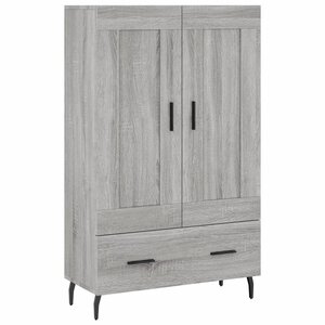 vidaXL Buffet haut sonoma gris 69 5x31x115 cm bois d'ingénierie