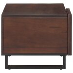 vidaXL Table basse marron 80x51x40 cm bois de massif manguier