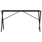 vidaXL Pieds de table à manger cadre en X 140x60x73 cm fonte