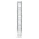 vidaXL Panier de gabions arqué 400x30x200/220 cm Fer galvanisé