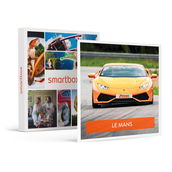 Pilotage ou baptême à sensations : 2 tours en lamborghini huracan sur le circuit du mans - smartbox - coffret cadeau sport & aventure